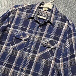 Vintage Five Brothers Tallman Flannel Shirt Mens XL Plaid Union Made USA 70s 80s